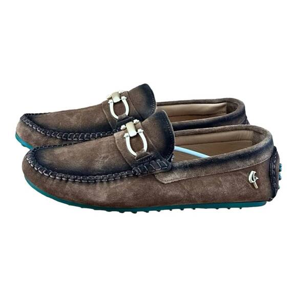 Re Ferdinando Men Driver Loafer slip-on Brown suede